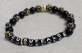 CU glass bead bracelet