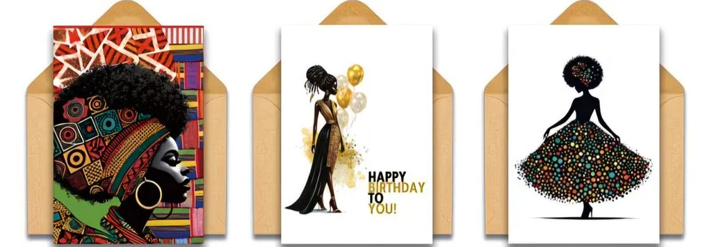 Black woman  birthday cards