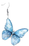 butterfly acrylic	blues