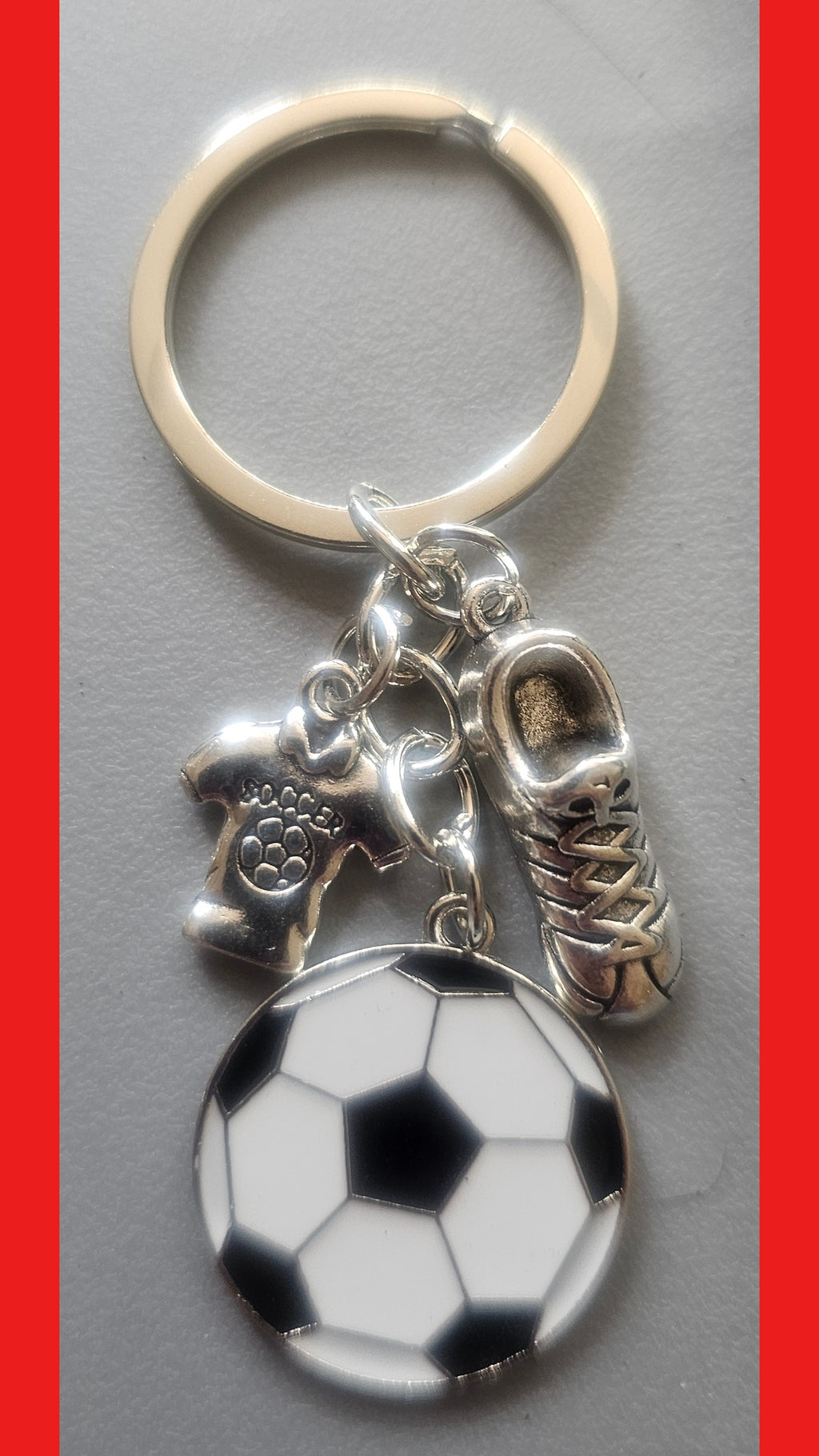 Soccer ball key chain